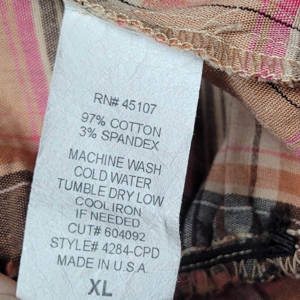 Rare Vintage 90s Rue21 Madras Plaid Stretchy Puff Sleeve Cropped Blazer Jacket - Picture 13 of 14